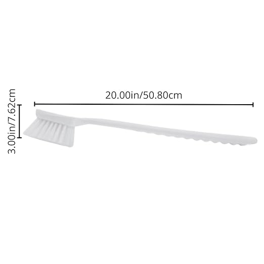 SPARTA 40501EC05 Plastic Large Scrub Brush, Kitchen Brush, Utility Brush With Long Handle For Cleaning, 20 Inches, Red, (Pack of 6)