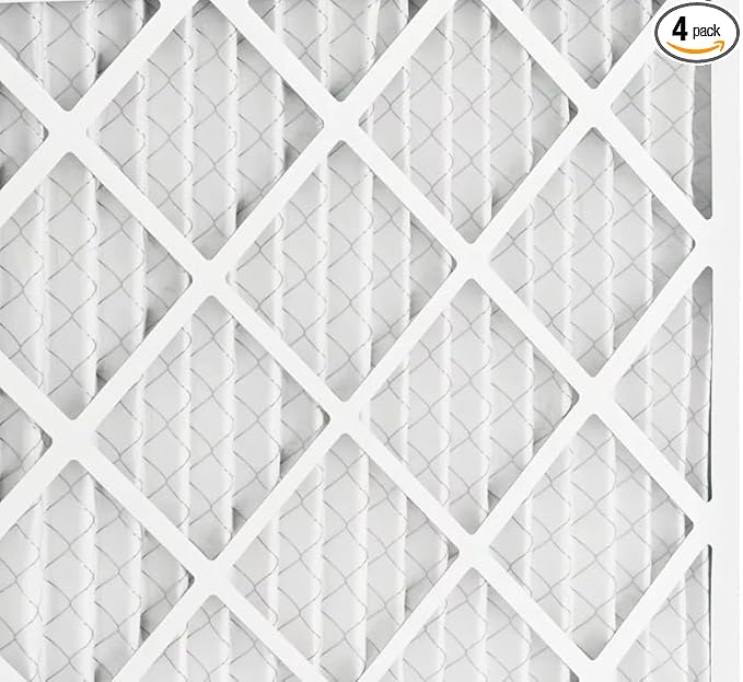 BNX TruFilter 18x20x1 MERV 10 (4-Pack) AC Furnace Air Filter - MADE IN USA - Pleated Air Conditioner HVAC AC Furnace Filters - Removes Odor, Mold, Bacteria, Smoke