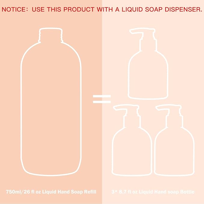 ROMIIE ZOI Liquid Hand Soap Refill, Citrus Zest, Gentle & Moisturizing Formula, 750 ML/ 26 FL OZ