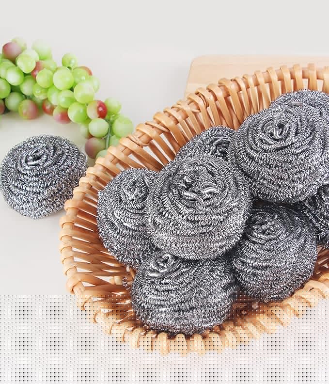 Steel Wool Scrubber - Steel Wool for Cleaning Dish Pots Pans Grills Stainless Steel Scrubber for Kitchen Sinks Cleaning Steel Wool Pads Metal Scrubber (24)