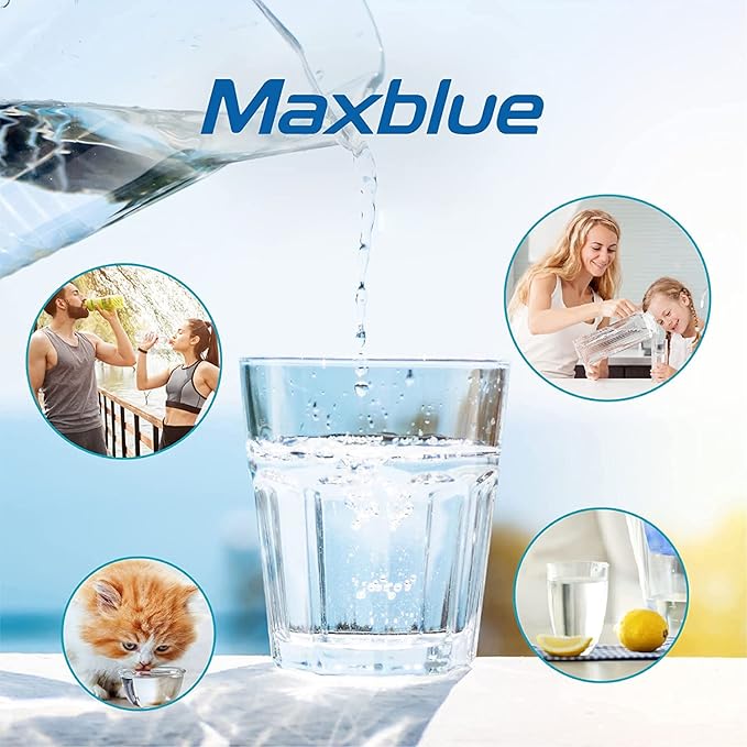 Maxblue XWF Replacement for GEยฎ XWF, WR17X30702, NSF Certified Refrigerator Water Filter, 3 Filters (Not XWFEยฎ)