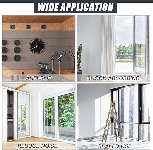 Adhesive Rubber Strips Neoprene Sheets, Rolls & Strips with Adhesive Backing Rubber Pads Self Stick Seal Gasket Sticky Back for Matting Padding - 4" Wide x 1/16" Thick x 10' Long