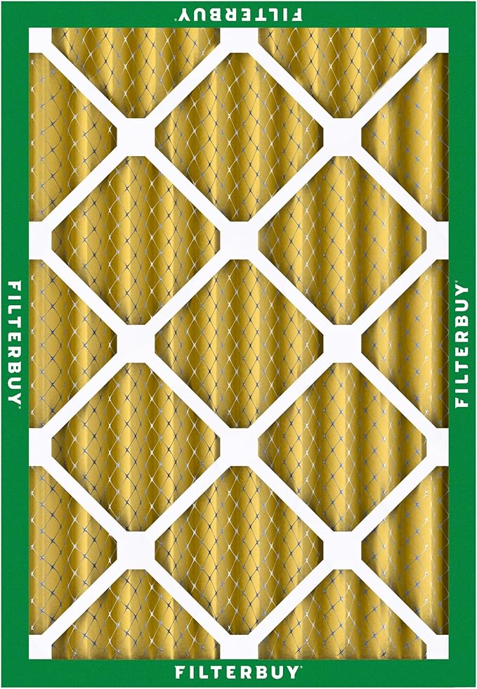Filterbuy 18x24x4 Air Filter MERV 11 (MPR 1200) Allergen Defense Replacement (4-Pack), Electrostatic Pleated HVAC AC Furnace Filters, Made in USA (Actual Size: 17.50 x 23.38 x 3.63)
