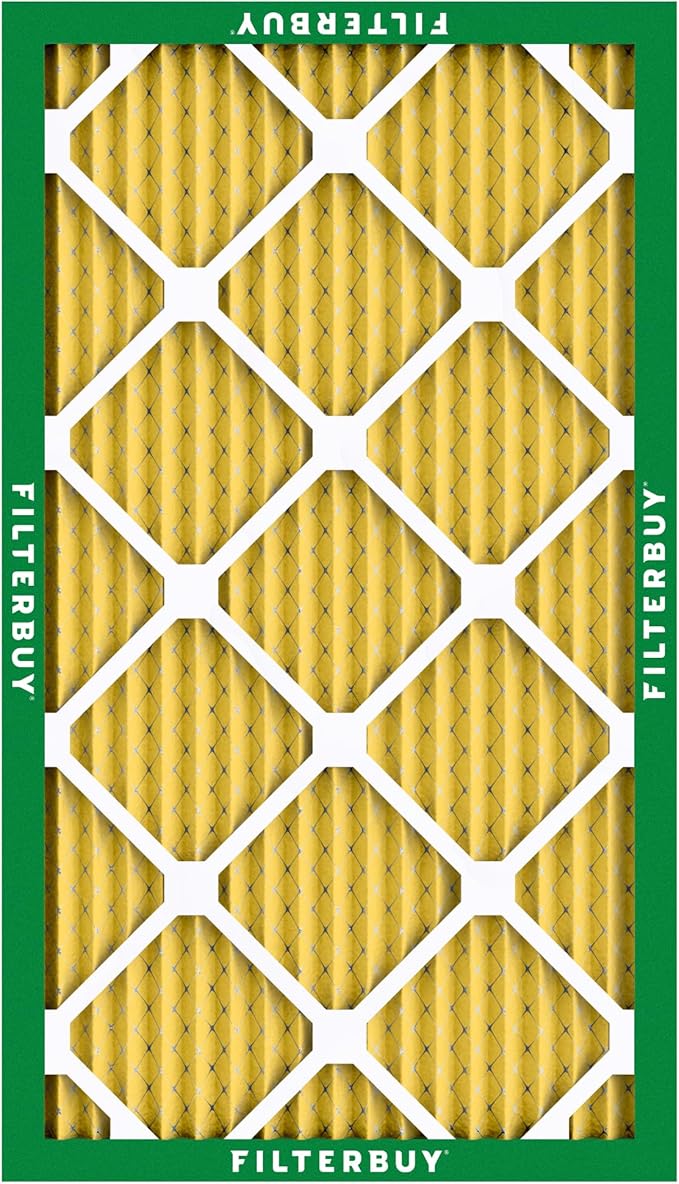 Filterbuy 14x22x1 Air Filter MERV 11 (MPR 1200) Allergen Defense Replacement (4-Pack), Electrostatic Pleated HVAC AC Furnace Filters, Made in USA (Actual Size: 13.50 x 21.50 x 0.75)