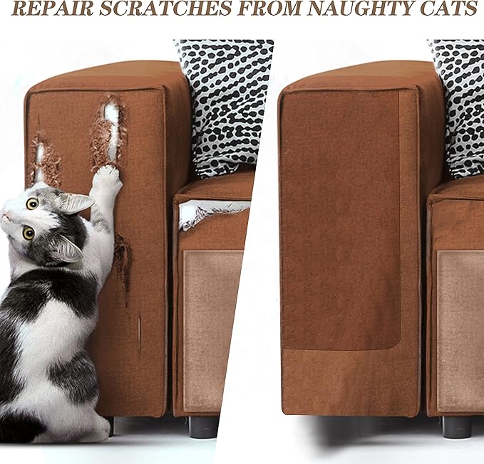 Velvet Repair Patch, Self-Adhesive Flannel Fabric Patch, Multi Colors, Microfiber Patch,Can be Used to Patch Sofas, Car Seats, Handbags, Jacket Holes and Tears (Beige)