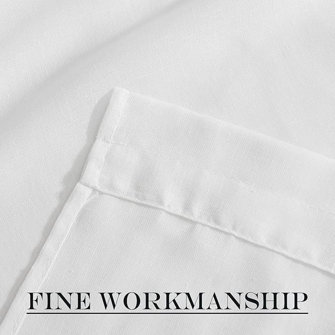 NICETOWN Sheer Door Curtain for Windows, Light Filgtering French Door Curtain Self Adhesive Window Blind for Patio Sidelight Cover Tie Up Shade, W26 x L50 in, 1 Panel, Pure White