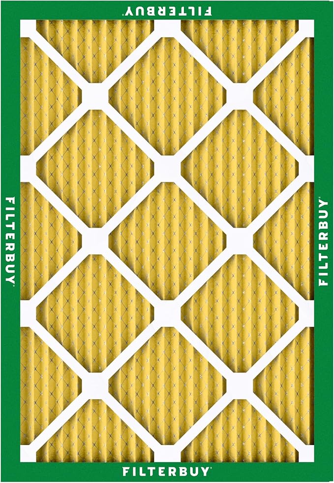 Filterbuy 18x25x1 Air Filter MERV 11 (MPR 1200) Allergen Defense Replacement (4-Pack), Electrostatic Pleated HVAC AC Furnace Filters, Made in USA (Actual Size: 17.50 x 24.50 x 0.75)