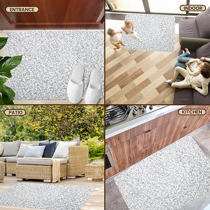 Premium Microfiber Indoor Door Mat – 20"x30" Washable Entry Mat, Non-Slip, Waterproof Backing, Super Absorbent, Low Profile Entryway Doormat for Indoor Entrance