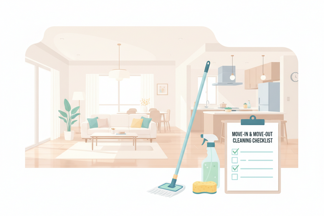 The Stress-Free Move-In & Move-Out Cleaning Checklist