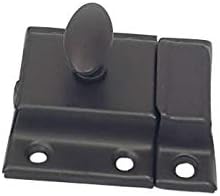 QCAA Oval Turn Cabinet Latch, for Cupboard & Other Furniture, Small, ORB Oil Rubbed Bronze Coated Finish, 1 Pack, Made in Taiwan
