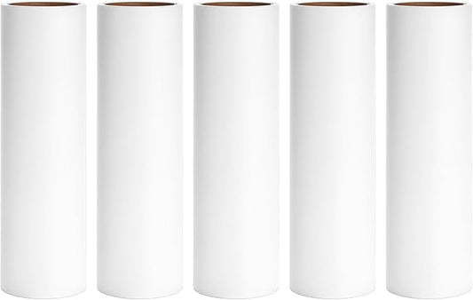 6.3 inch Lint Roller Refills for 6.3'' Large Lint Rollers for Pet Hair Extra Sticky Lint Remover Roller Replacement 60 Sheets per Refill Pack of 5 Rolls 300 Sheets Total