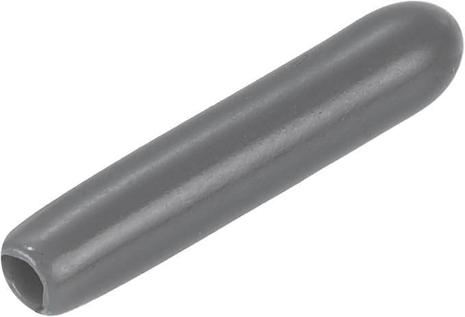 uxcell 20pcs Rubber End Caps 2mm(1/16") ID Vinyl PVC Round Tube Bolt Cap Cover Screw Thread Protectors Dark Grey