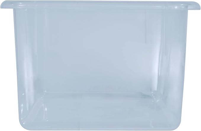 Wood Designs Cubby Storage Bin, Heavy Duty Plastic Containers for Kids Translucent Clear Cubby Tray Set of 10