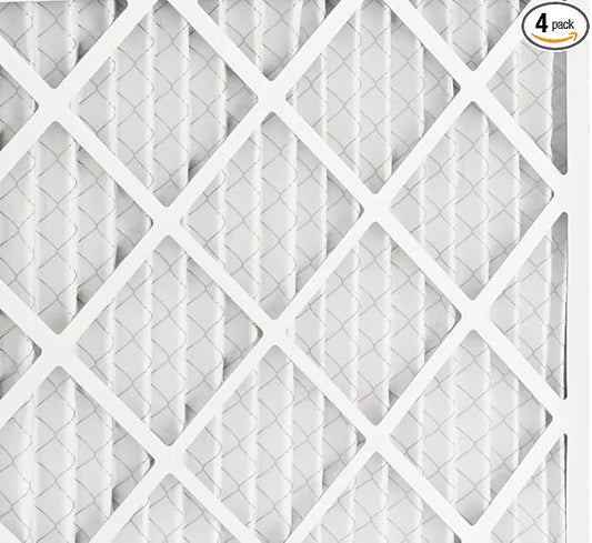 BNX TruFilter 14x24x1 MERV 12 Odor Defense (4-Pack) AC Furnace Air Filter with Activated Carbon - MADE IN USA - Pleated Air Conditioner HVAC AC Furnace Filters - Removes Odor, Mold, Bacteria, Smoke
