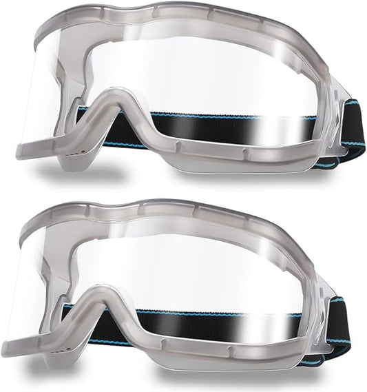 Chemistry Lab Safety Goggles,that Fit Over Glasses,Scientific, Construction, Woodworking, Anti-Fog,Splash,Vent