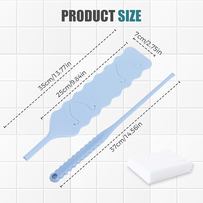 Retractable Gap Dust Cleaner, Bendable Microfiber Duster for Household Flat Duster for Under Appliances, Retractable Gap Dust Cleaning Artifact Extendable Dusters with Nonwoven Fabric (1, Blue)