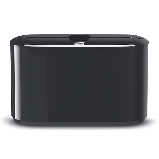 Tork Xpress Paper Towel Dispenser, Black, Single-Dispensing, Compatible with H2 Refills, Space-Saving Design (302028)