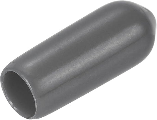 uxcell 20pcs Rubber End Caps 4mm ID Vinyl PVC Round Tube Bolt Cap Cover Screw Thread Protectors Dark Grey