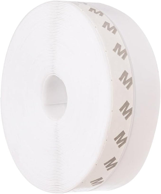 Weather Stripping Door Seal Strip for Gaps, Silicone Draft Stopper Adhesive Tape for Sliding Doors, Windows, Shower Glass, Soundproof Seal for Home Insulation, 32.8ft Roll White