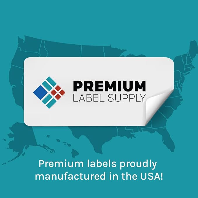 Premium Label Supply Waterproof Matte White Sticker Labels – 3.5" x 5" – Inkjet Printers Only – (4 per Sheet), 1000 Sheets - 4,000 Total Adhesive Labels