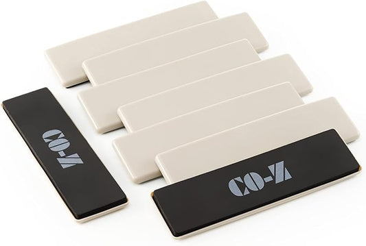 CO-Z Large Furniture Sliders - 8 Pack, 2 1/2" x 9" Rectangle Reusable Furniture Sliders for Carpet, Heavy-Duty Furniture Gliders Movers for Hardwood Floors, Plastic Moving Pads for Heavy Furniture