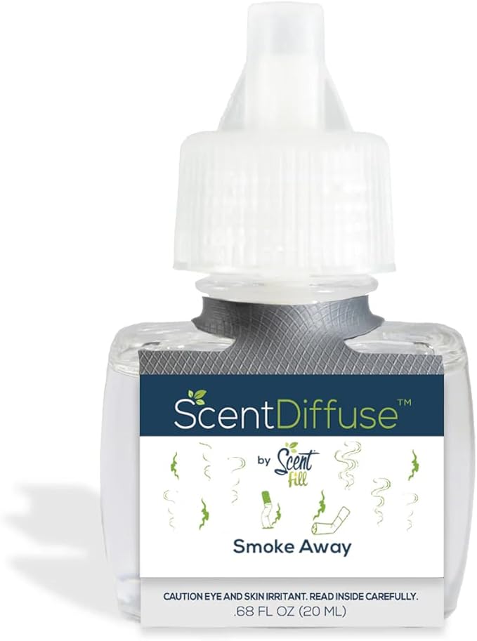 Scent Fill Smoke Away Plug in Air Freshener, 4 Scented Oil Refills