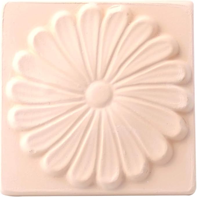 Stone Diffuser-Korean flowers 4 Square tiles, One Set-Odor Eliminator, Air Purifying, Humidity Control, Aromatherapy Passive Diffuser