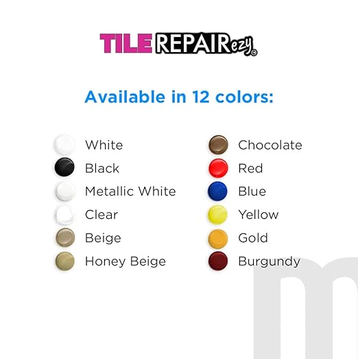 MagicEzy Tile Repair Kit: Porcelain Repair Kit - Ceramic Tile Repair Kit - Mix and Match Colors - Acrylic, Stone, Fiberglass - Wall Touch Up (Red)