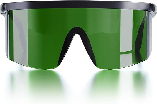 Laser Protection Glasses,IPL 200-2000nm Laser Eye Safety Goggles,with Case & Cleaning Cloth,for UV Blocking,Laser Hair Removal Treatment,Laser Cosmetology Operators and Work Eye Protection