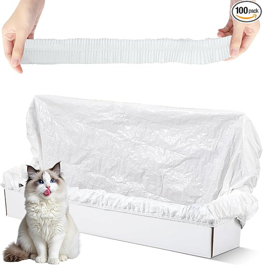 Trash Bags for Popur X5 Litter Box – Thickened, Leakproof Design, 7-Day Odor Control Perfect Fit for Popur X5 Self-Cleaning Cat Litter Boxes -100PCS