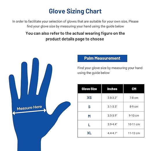 JMU Black Nitrile Gloves Large Case of 1200, 3.5Mil, Latex Free & Powder Free Medical Exam Gloves