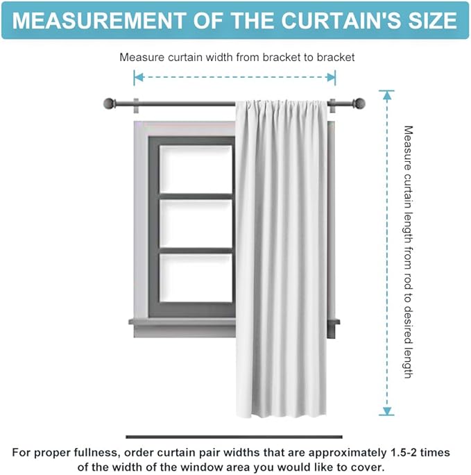 RYB HOME Black Blackout Curtains for Bedroom Living Room- Rod Pocket Energy Efficient Privacy Protect Blackout Window Curtains & Drapes Panels 72 inches Long for Office, 42 Wide x 72 Long, 2 Pieces