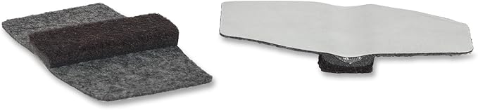Lorell LLR49319 Wrap Around Floor Savers, Gray (Pack of 16)