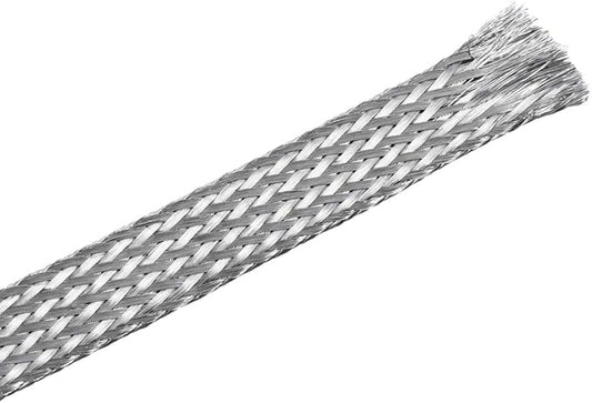 uxcell 3.3Ft - 15/32 Inch 304 Stainless Steel Sleeving Expandable Hose Cover