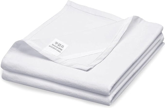 Flour Sack Towels| Tea Towel for Crafts| Kitchen Dish Cotton Blank Towel for Embroidery|Baking Bread Proofing Linen Cover| Thick Absorbent Quick Dry| 2 Pack 33"X38" White