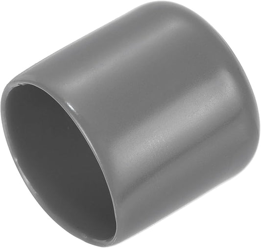 uxcell 20pcs Rubber End Caps 24mm ID Vinyl PVC Round Tube Bolt Cap Cover Screw Thread Protectors Dark Grey