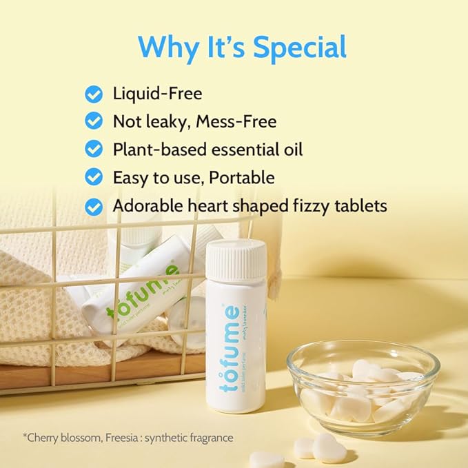Effervescent Bathroom Air Freshener - Fresh Minty Lemon - Toilet Deodorizer, Bathroom Odor Eliminator, Toilet Freshener, Flushable Air Freshener Toilet Tablets, 90 Count (Pack of 3)