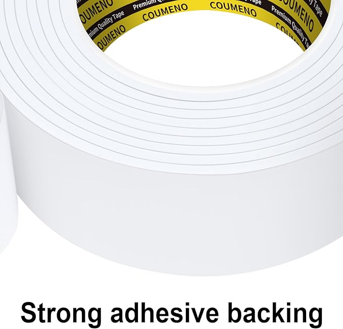 EVA Single-Sided Adhesive Foam Tape, Sealing Strip Foam Pad Sponge Tape Suitable for Sealing Doors and Windows Window 2inX16.4FT