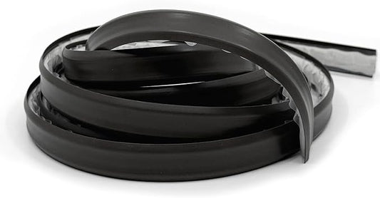 InstaTrim The Original Flexible Trim - 10ft Black 1/2" Wide Caulk Tape - Adhesive Trim with Many Uses Including Caulking for Bathtubs, Sinks, Counters, Tile, Floors - Made in USA