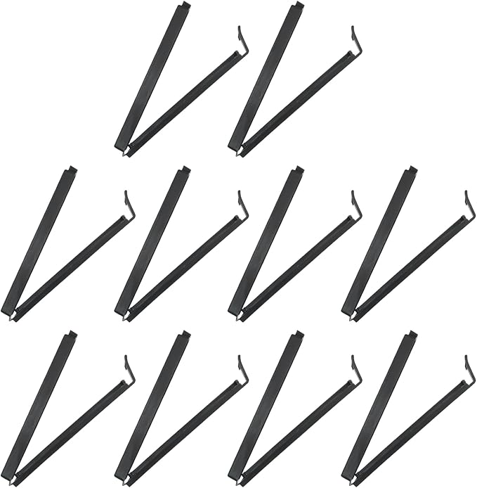 PATIKIL Sealing Clips 4.3 Inch, 10 Pack Reusable Plastic Bag Clip Clamp Sealer for Food Storage Snack Bag Home Kitchen, Black