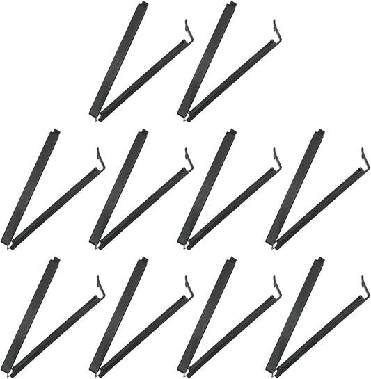 PATIKIL Sealing Clips 4.3 Inch, 10 Pack Reusable Plastic Bag Clip Clamp Sealer for Food Storage Snack Bag Home Kitchen, Black