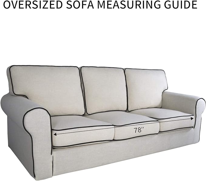 PureFit Reversible Quilted Sofa Cover, Water Resistant Slipcover Furniture Protector, Washable Couch Cover with Non Slip Foam and Elastic Straps for Kids, Dogs, Pets (X Large, Pink/Beige)