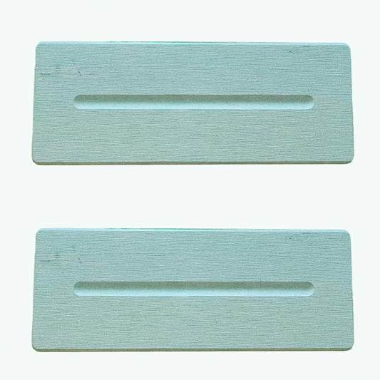 2 Pack Diatomite Stone Sink Tray, Water Absorbing Mat for Kitchen & Bathroom Counter, Quick Dry Soap Dish Makeup Vanity Caddy,Sponge Holder Organizer, White - 2pcs of 9"x 3.5"