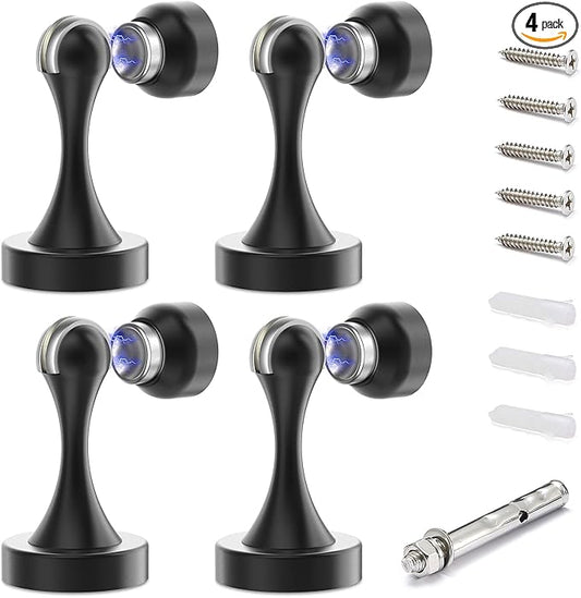Magnetic Door Stop Stainless Steel，Door Stopper, Heavy Duty for Various Door Types, Keep Your Door Open, Wall Mount Door Holder/Catch