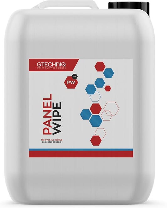 Gtechniq Panel Wipe for Car Cleaning, Pre-Sealant Car Cleaner for Polish Residue, Fragrance-Free, Transparent, 5L