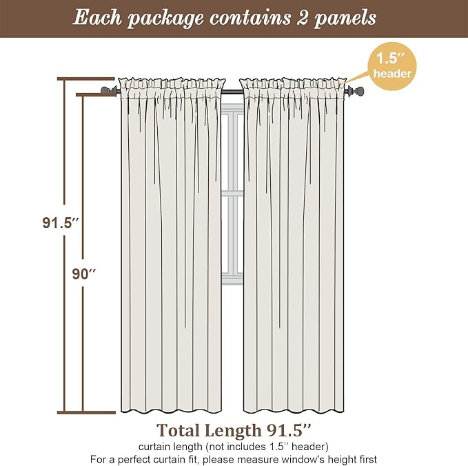 Chyhomenyc Sage Green Sheer Curtains 90 Inches Long 2 Panels, Light Filtering Green Curtains for Living Room, Soft Gentle Voile Rod Pocket Bedroom Window Drapes, 59Wx90L Inch, 2PCS
