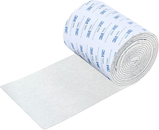 Felt Furniture Pads, Heavy Duty Felts Strip Roll with Adhesive Backing Felt Pads Furniture Feet Cuttable Felts Tape for Protecting Hardwood Floors(5 x 120 x 0.12 Inch, White)