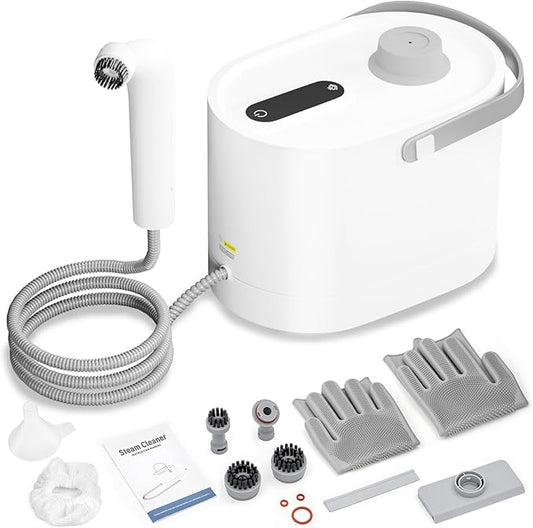 Kuvictewl Steam Cleaner All-in-One Kit, Chemical-Free Steamer for Home Deep Cleaning, Suitable for Floor, Tile, Grout, Window, Kitchen, Sofa, Car