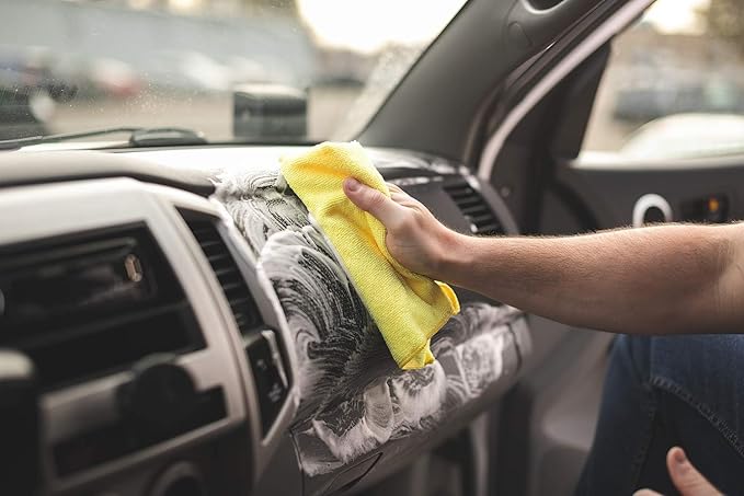 P & S Professional Detail Products Xpress Interior Cleaner – Safe for Leather, Vinyl, Plastic & More, Removes Dirt, Grease & Oil, No Residue, Fresh Scent, No Dilution Needed - 16 oz Spray