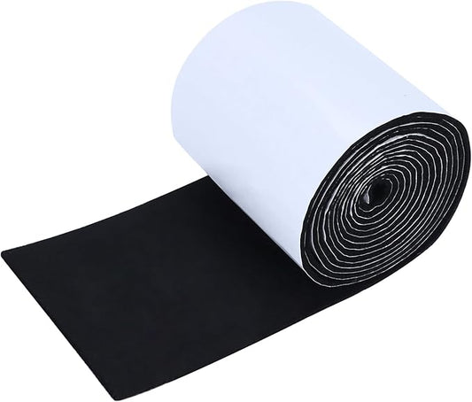 Non Slip Furniture Pads, 5" x 120" Felt Strips with Adhesive Backing, Cuttable Felt Chair Pads, Anti Scratch Floor Protectors for Furniture Feet Chair Legs